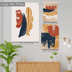 Brush Strokes Abstract Modern Artwork Image 3 Piece Wall Art for Room Wall Ornament