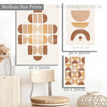 Geometric Semicircles Boho Abstract Modern Artwork Image 3 Piece Wall Art for Room Wall Adornment Geometric Semicircles Boho Abstract Modern Artwork Image 3 Piece Wall Art for Room Wall Adornment