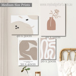 Flower in Vase Boho Minimalist Abstract Modern Still Life Artwork Image 4 Piece Wall Art for Room Wall Decoration Flower in Vase Boho Minimalist Abstract Modern Still Life Artwork Image 4 Piece Wall Art for Room Wall Decoration