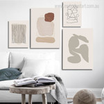 Minimal Line Art Boho Abstract Geometric Beige Artwork Picture 4 Piece Canvas Art for Room Wall Ornament Minimal Line Art Boho Abstract Geometric Beige Artwork Picture 4 Piece Canvas Art for Room Wall Ornament