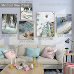 Shoreline Beach Nature Landscape Modern Artwork Picture 5 Piece Canvas Art for Room Garniture Shoreline Beach Nature Landscape Modern Artwork Picture 5 Piece Canvas Art for Room Garniture