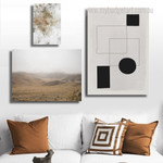 Black Shapes Abstract Landscape Modern Artwork Image 3 Piece Wall Art for Room Wall Adornment Black Shapes Abstract Landscape Modern Artwork Image 3 Piece Wall Art for Room Wall Adornment
