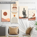 Mount Spangles Mountains Landscape 5 Multi Panel Painting Set Photograph Scandinavian Print on Canvas for Wall Hanging Adornment