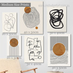 Convoluted Strias Scansion Spots Scandinavian Photograph Abstract 6 Piece Set Canvas Print Wall Hanging Artwork Onlay Convoluted Strias Scansion Spots Scandinavian Photograph Abstract 6 Piece Set Canvas Print Wall Hanging Artwork Onlay