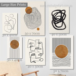 Convoluted Strias Scansion Circles Abstract Photograph Scandinavian 6 Piece Set Stretched Canvas Print for Room Wall Art Outfit Convoluted Strias Scansion Circles Abstract Photograph Scandinavian 6 Piece Set Stretched Canvas Print for Room Wall Art Outfit