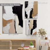 Chromatic Flaws Modern 3 Multi Panel Wrapped Rolled Wall Artwork Photograph Landscape Print on Canvas for Room Decor