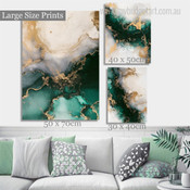 Tortuous Blemish Abstract Rolled Photograph 3 Piece Nordic Set Canvas Print for Room Wall Artwork Equipment