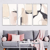 Speckles Modern Artwork Picture 3 Piece Abstract Wall Art Prints For Room Assortment
