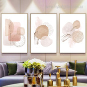 Sinuous Abstract Watercolour Painting Picture Stretched Framed 3 Piece Canvas Art Prints For Room Onlay