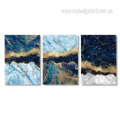 Marble Design Abstract Modern Stretched Framed Painting Photo 3 Piece Cheap Multi Panel Wall Art Prints