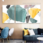 Taint Marble Spots Abstract Modern 3 Multi Panel Painting Set Photograph Minimalist Print on Canvas for Wall Hanging Adornment