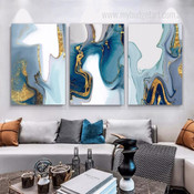Fleck Marbles Spots Abstract Minimalist 3 Panel Set Modern Painting Photograph Canvas Print Home Wall Arrangement