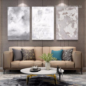 Curved Splashes Contemporary 3 Panel Canvas Print Abstract Set Photograph for Room Wall Artwork Illumination