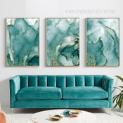 Tarnish Texture Marbles Modern Wall Artwork Photograph Abstract Buy 3 Multi Panel Canvas Print for Room Illumination