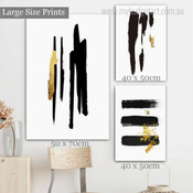 Brush Stroke Modern Abstract Framed Artwork Photo 3 Piece Multi Panel Wall Art for Room Décor