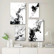 Liquid Diffusion Abstract Modern Framed Artwork Photo 4 Piece Multi Panel Wall Art for Room Décor