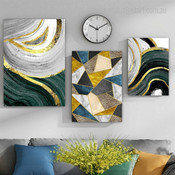 Marble Flow Abstract Nordic Framed Artwork Picture 3 Piece Wall Art for Home Decoration