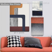 Color Texture Abstract Modern Artwork Photo 3 Panel Canvas Set for Room Wall Garniture