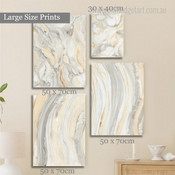 Liquid Marble Texture Minimalist Abstract Modern Framed Artwork Picture 4 Piece Wall Art Set for Home Adornment