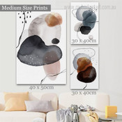 Dapple Stains Abstract Watercolor Modern Artwork Image 3 Piece Wall Art for Room Wall Ornament