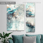 Colorific Marble Pattern Abstract Modern Artwork Picture 3 Piece Canvas Art for Room Wall Garnish