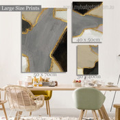 Curved Attaints Spots Modern 3 Panel Set Abstract Painting Photograph Canvas Stretched Print Home Wall Getup