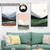 Chromatic Mountain Lake Modern Photograph Nature 3 Piece Set Canvas Print Wall Hanging Artwork Onlay