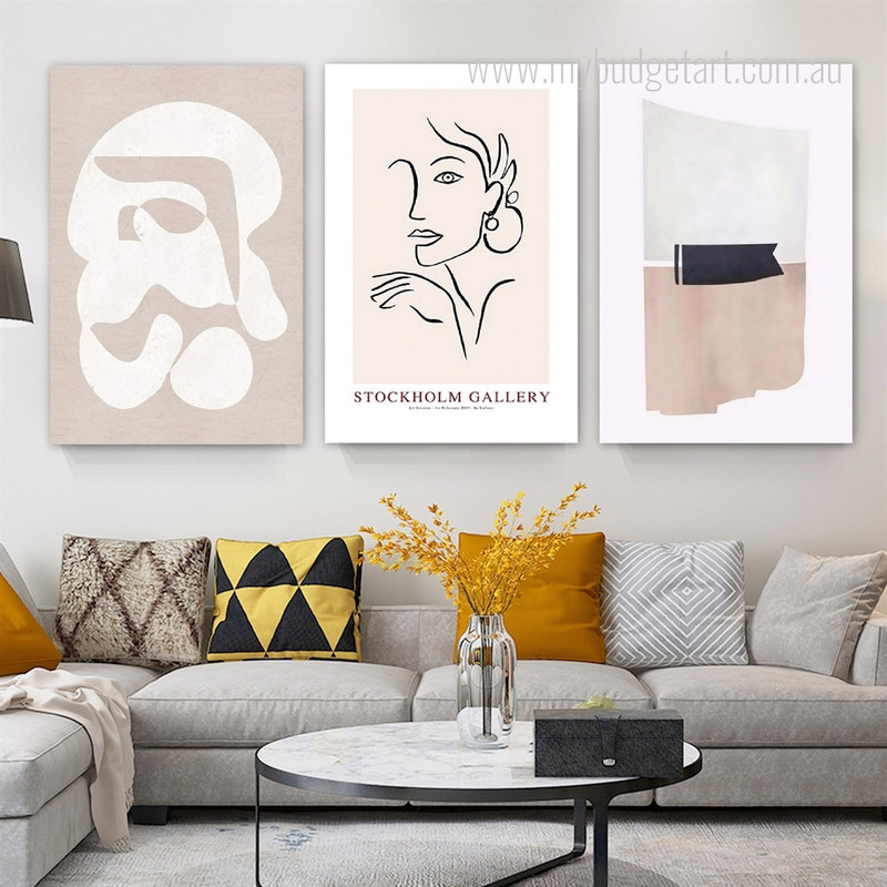 Zigzag Spots Abstract Figure Scandinavian Stretched 3 Piece Canvas Painting Image Prints For Room Assortment Zigzag Spots Abstract Figure Scandinavian Stretched 3 Piece Canvas Painting Image Prints For Room Assortment