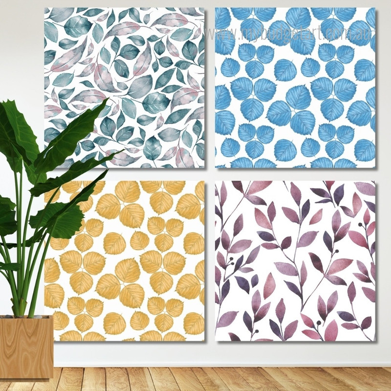 Flower Seamless Watercolor Floral Modern Framed Wall Art Image 4 Piece Framed Wall Art Prints For Living Room