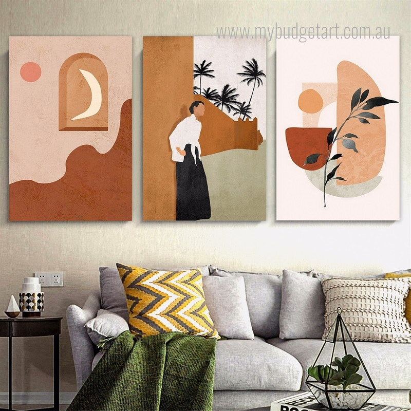 Soft Shapes Abstract Boho Minimalist Stretched Framed Artwork 3 Piece Wall Art for Room Wall Decoration Soft Shapes Abstract Boho Minimalist Stretched Framed Artwork 3 Piece Wall Art for Room Wall Decoration