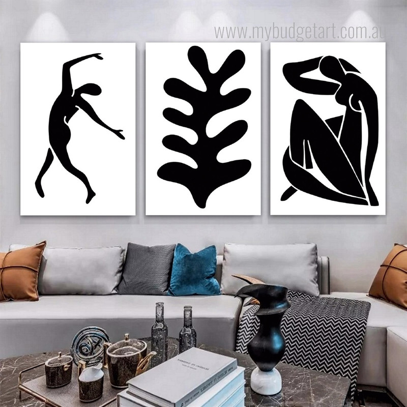 Sable Leaflets Leaves Minimalist Botanical Modern 3 Piece Set Canvas Print Photograph for Room Wall Art Embellishment Sable Leaflets Leaves Minimalist Botanical Modern 3 Piece Set Canvas Print Photograph for Room Wall Art Embellishment