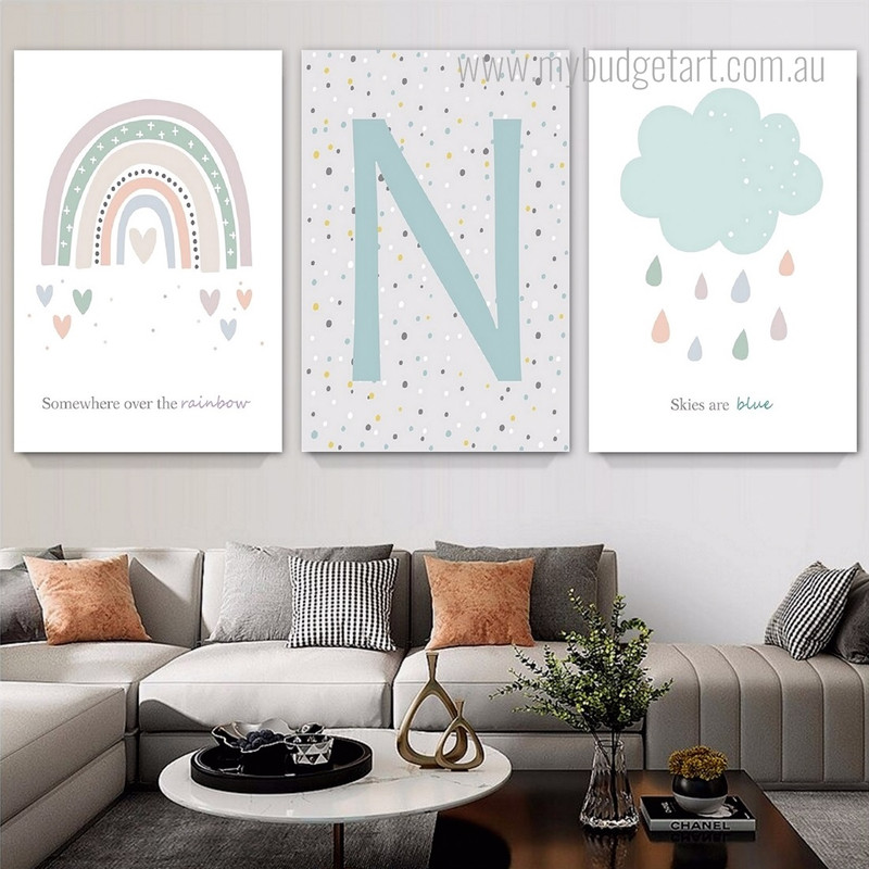 Skies Are Blue Quotes Modern 3 Multi Panel Minimalist Painting Set Photograph Custom Canvas Print for Room Wall Drape Skies Are Blue Quotes Modern 3 Multi Panel Minimalist Painting Set Photograph Custom Canvas Print for Room Wall Drape