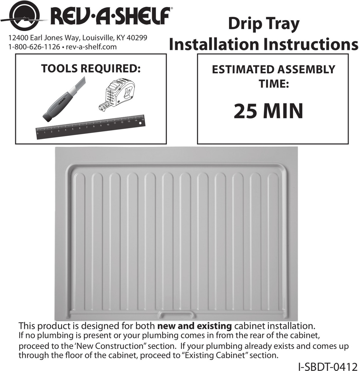 Rev-A-Shelf Sink Base Drip Tray - Thumbnail 5