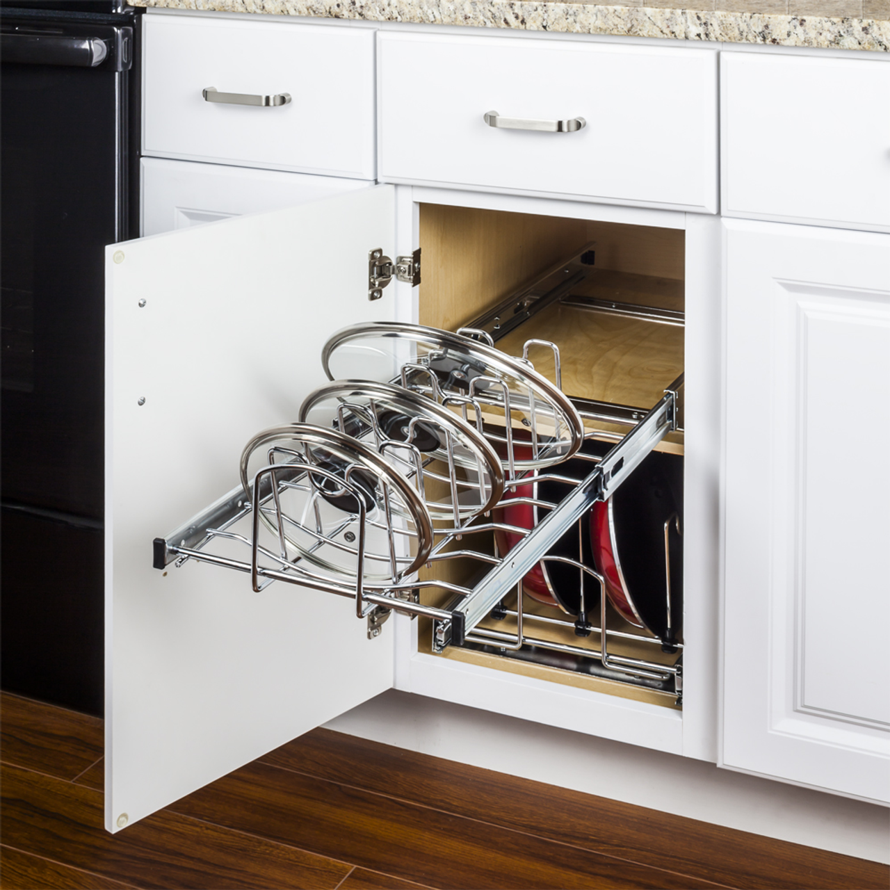 Kitchen Cabinet Pot and Pan Storage Organizer – The Steady Hand