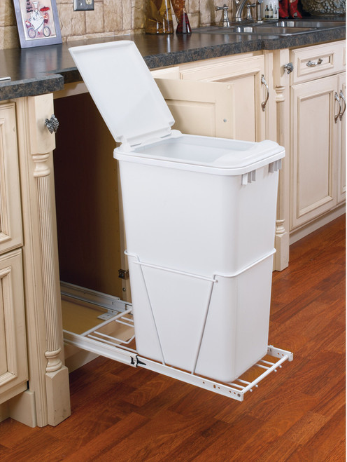 Rev-A-Shelf 50 Qrt Pull-Out Waste Container RV-12PB-50S