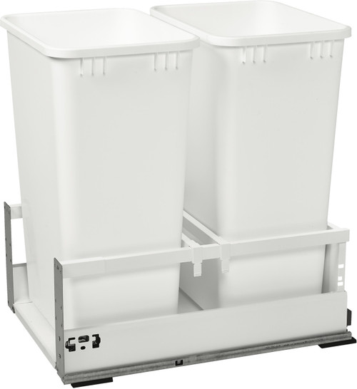 Rev-A-Shelf Double 50 Qrt Tandem Pull-Out Waste Container TWCSC-1850DM-2