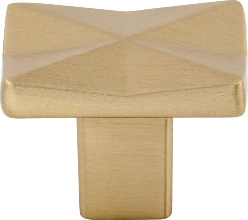 Mercer Quilted Knob 1 1/4 Inch Honey Bronze