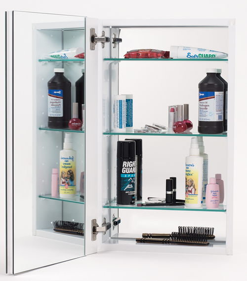 1000 Series WHITE CABINET W/ POLISHED MC11244-W