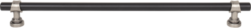 Dakota Bit Pull 12 Inch Flat Black and Pewter Antique M2766