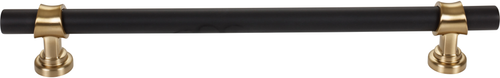 Dakota Bit Appliance Pull 18 Inch Flat Black and Honey Bronze M2788