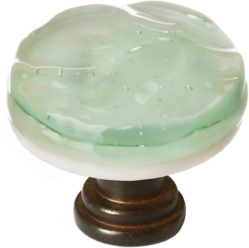 Glacier Spruce Green Round Knob with Base R-201