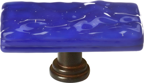 Skinny Glacier Deep Cobalt Blue Long Knob with Base SLK-221
