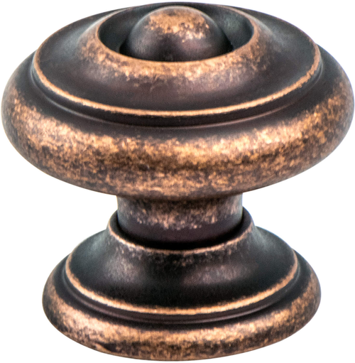 Euro Rustica Rustic Copper Center Detail Knob 2983-1RC-C