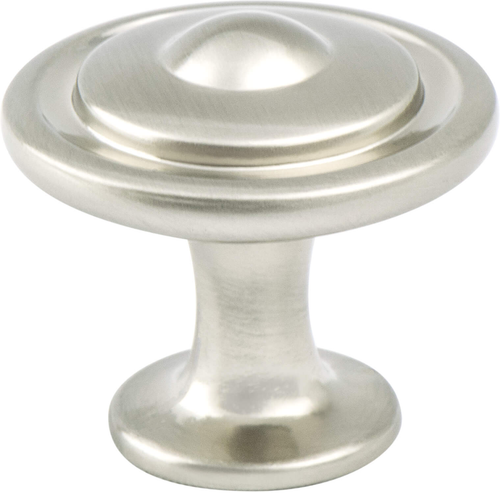 Traditional Advantage Three Brushed Nickel Button Knob 9381-1BPN-P