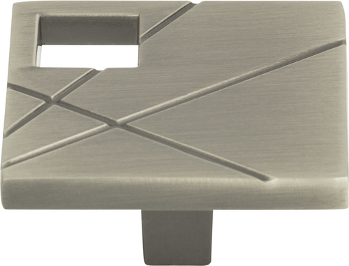 Modernist Right Square Knob 1 1/2'' Brushed Nickel 251R-BRN