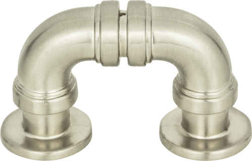 Steam Punk Finger Pull 1 5/16'' cc Brushed Nickel 366-BRN