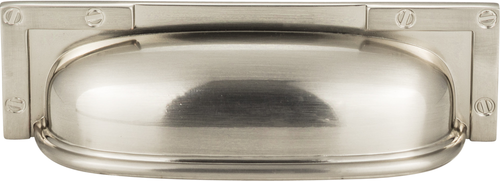 Campaign L-Bracket Cup Pull 3 3/4'' cc Brushed Nickel 382-BRN