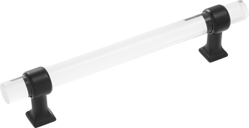 Crystal Palace Collection Pull 5-1/16'' cc Crysacrylic with Matte Black Finish H079519-CAMB