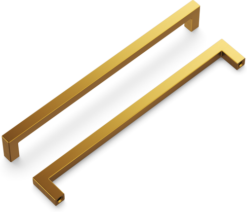 Skylight Collection Pull 8-13/16'' cc Brushed Golden Brass Finish HH075422-BGB