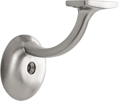 Hand Rail Brackets Collection Handrail Bracket 3'' x 2'' Satin Nickel Finish HH57738-SN